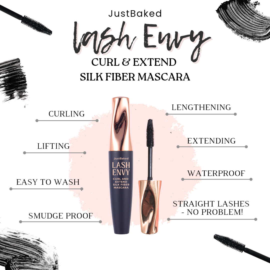 Máscara de pestañas de fibra de seda Curl & Extend de Lash Envy
