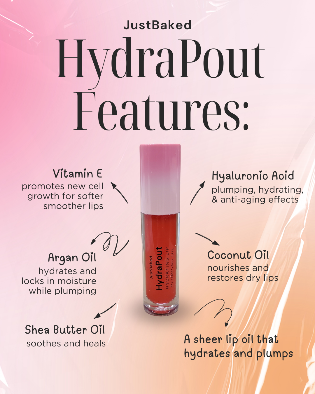 HydraPout - Aceite hidratante para dar volumen a los labios