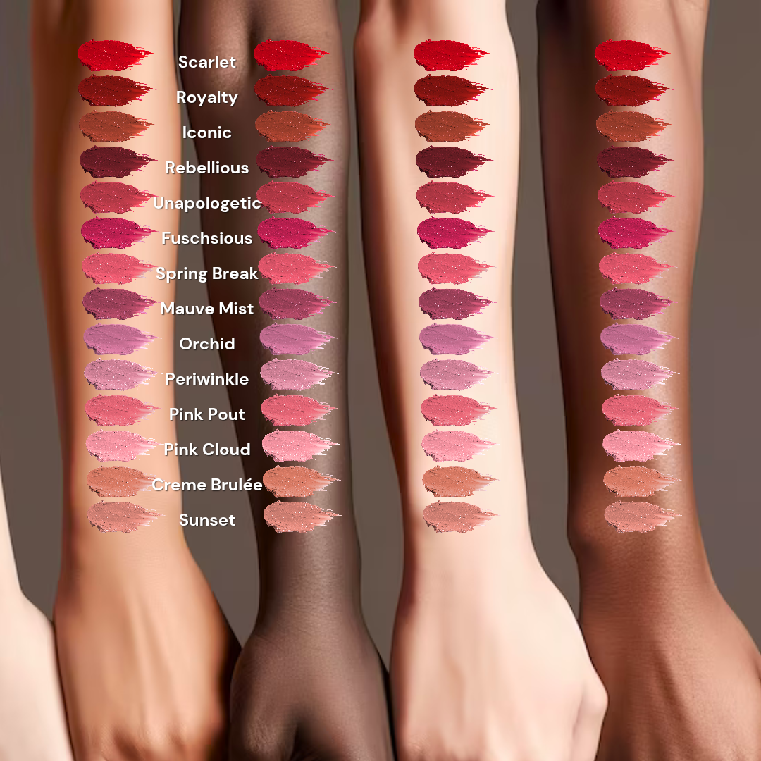 Lápiz labial líquido - Mate, resistente al agua y a las manchas